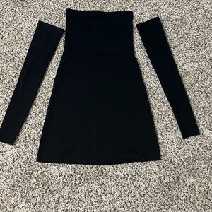 Djerf Avenue Tube Dress and Sleeves size small in color Blackberries